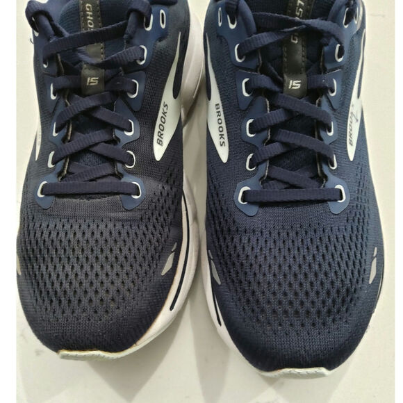 Brooks Ghost 15 Running Athletic shoes 9 Wo Navy/White active gym Athleisure - Picture 3 of 10
